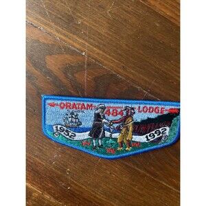 Boy Scout OA Oratam Lodge 484 S9 1992 Bergen County Flap Patch NJ